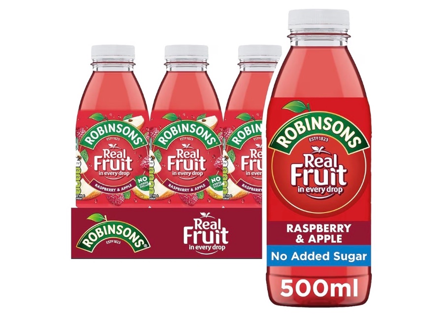 Robinsons RTD, Raspberry & Apple, 500 ml, Pack of 12