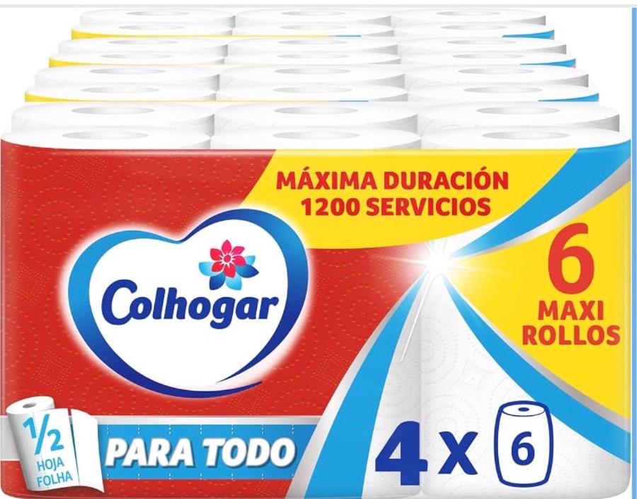 Colhogar Paratodo Rolls x 24 Rolls for Kitchen Versatile and Absorbent 24 = 72 Rolls